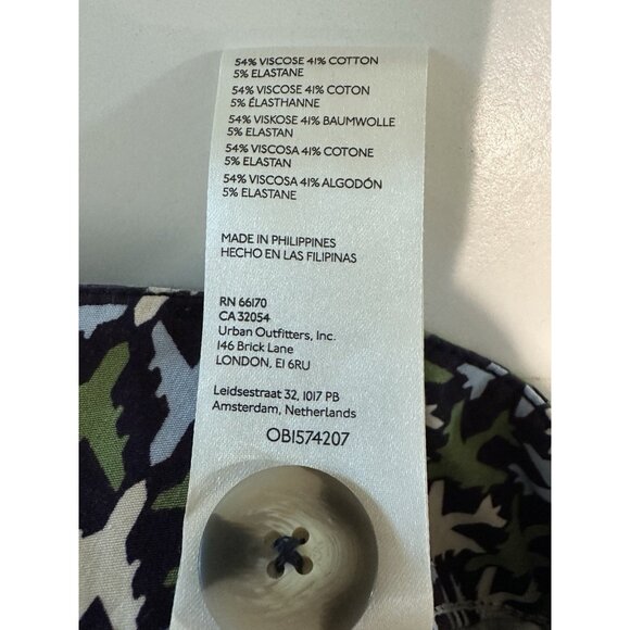 Maeve Anthropologie The Colette Wide Cropped Pants Airplane Print EUC Size 29 - Picture 8 of 12